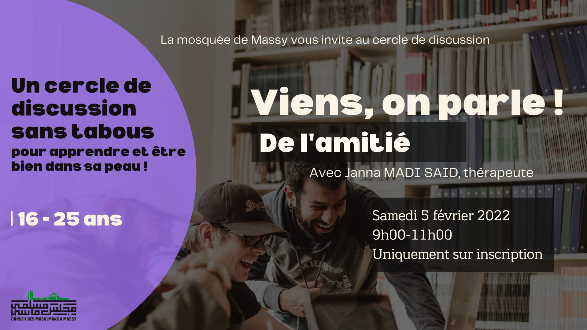 Mosquée Massy évènements 3 jeunes